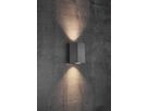 Canto maxi kubi 2, Wandleuchte, Grau - GU10, max. 2x28W, IP44