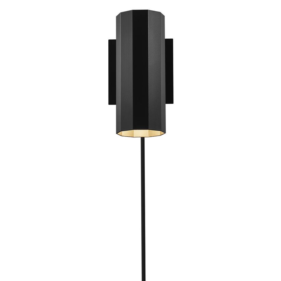 Alanis , Wandleuchte, Schwarz - GU10, IP20, max.LED 5W