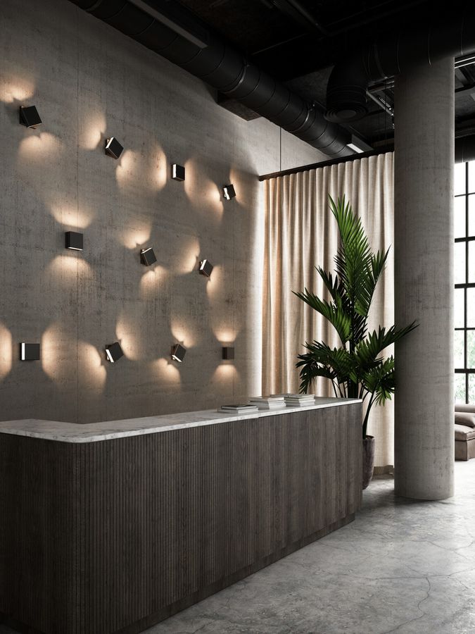 Turn, Wandleuchte, Schwarz - LED Modul, 13W LED, IP54