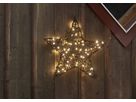 Outdoor Decoration Vicke Star 40cm - Indoor, Outdoor, Warmweiss, Braun