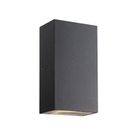 LED Wandanbauleuchte Rold Flat - 2X5W, 2x350lm, 3000K, IP54, CRI 80, 2x125°, schwarz, nicht dimmbar, L=90mm, B=55mm, H=160mm