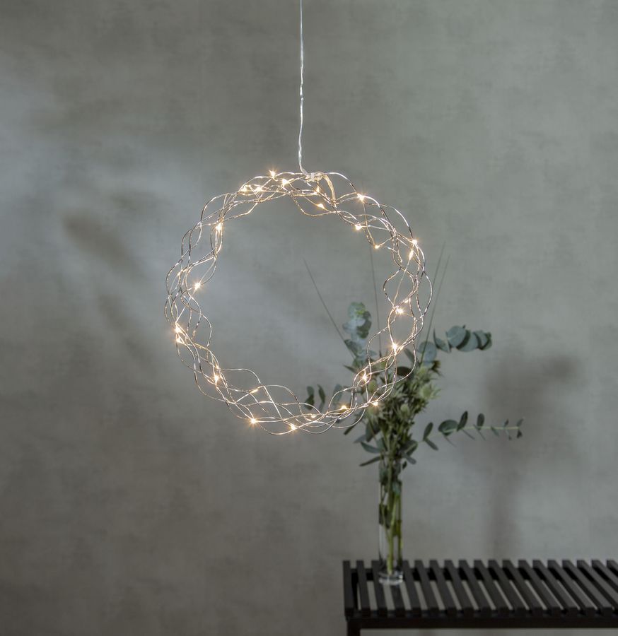 Kranz Curly - IP20, Warmweiss, 30 LED