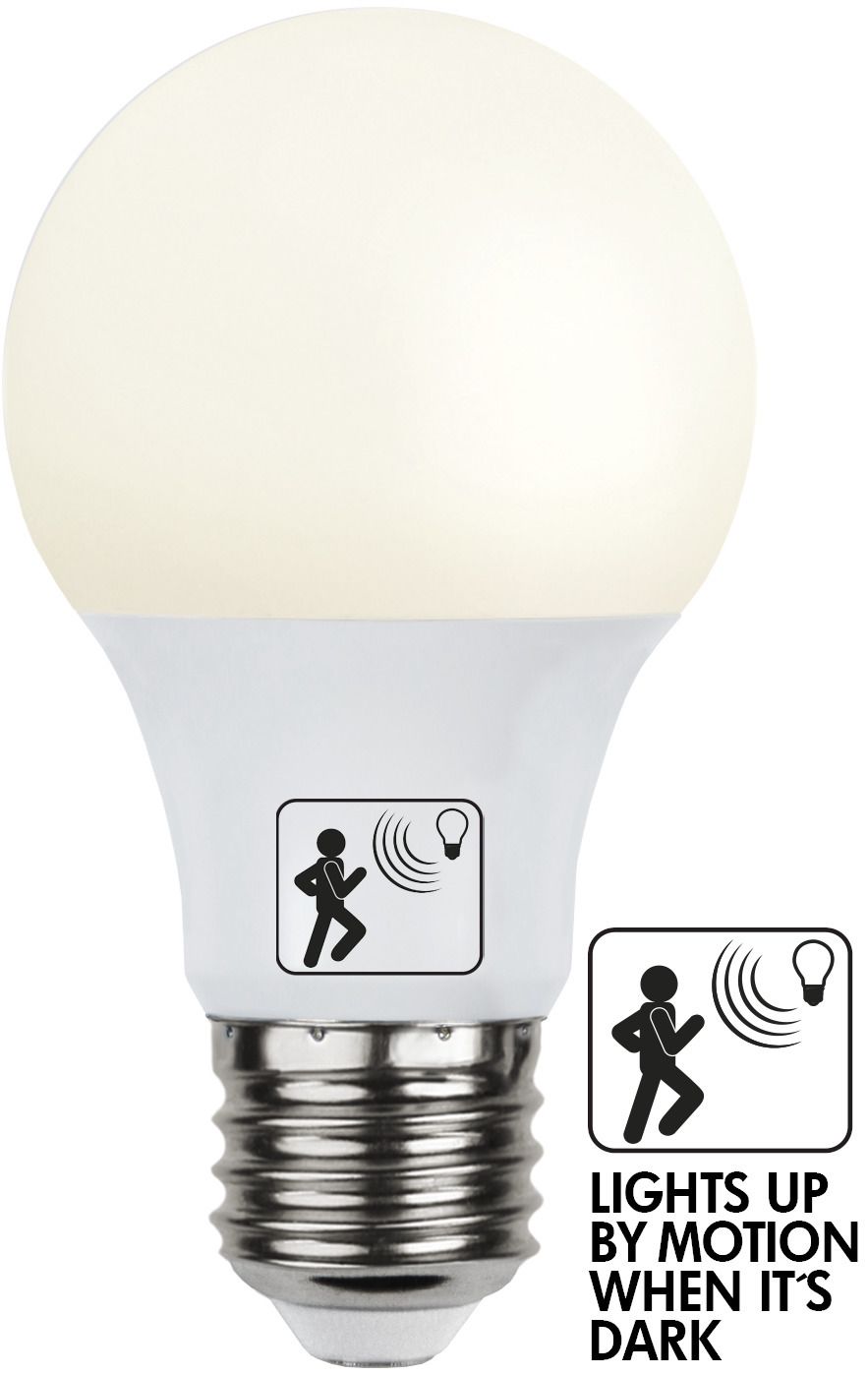LED Leuchtmittel E27 A60 Sensor opaque - E27, 806Lm, 2700K, 9.2W, 220-240VAC