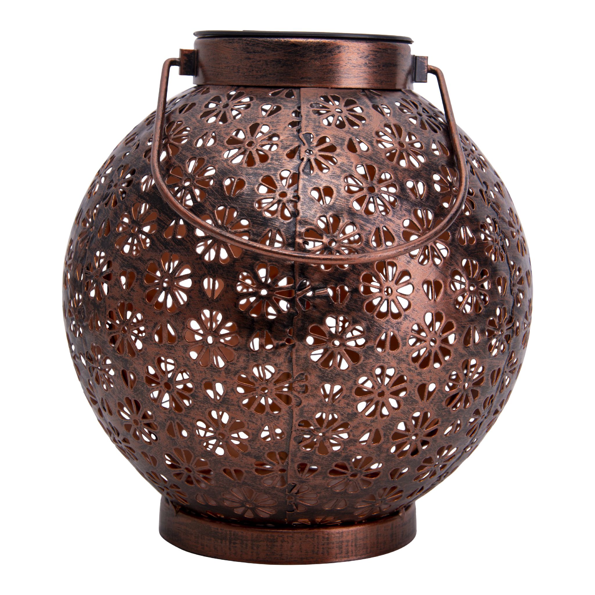 2er-Set LED Deko-Solarleuchte lb: 18cm bronze - 2er-Set LED Deko-Solarleuchte lb: 18cm bronze
