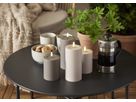 LED Pillar Kerze Flamme Soft - Indoor, Beige, 12.50 cm Höhe, Timerfunktion
