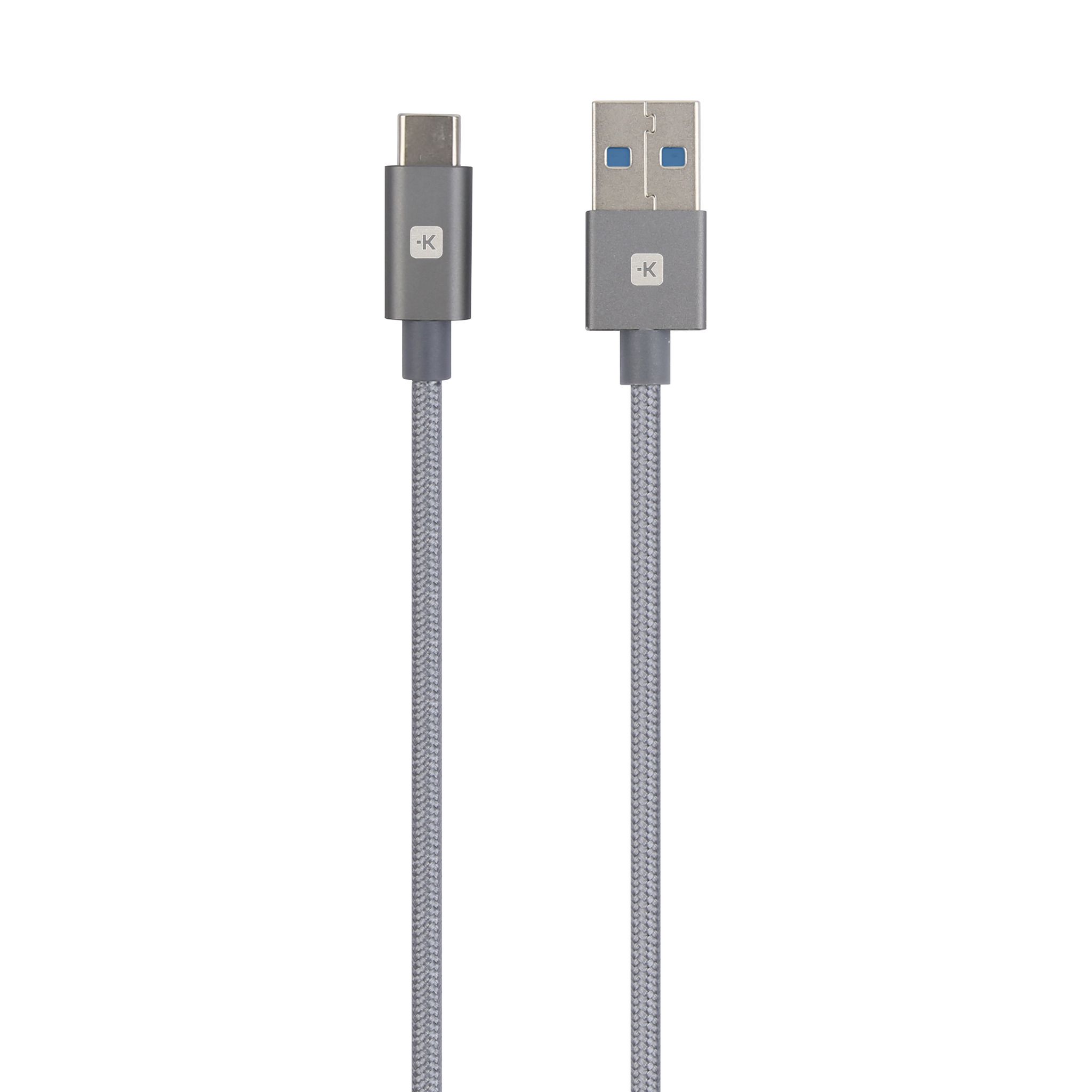 USB-A to USB-C 3.0 Cable - 1.2m - USB-A to USB-C 3.0 Cable, 1.2m, grau