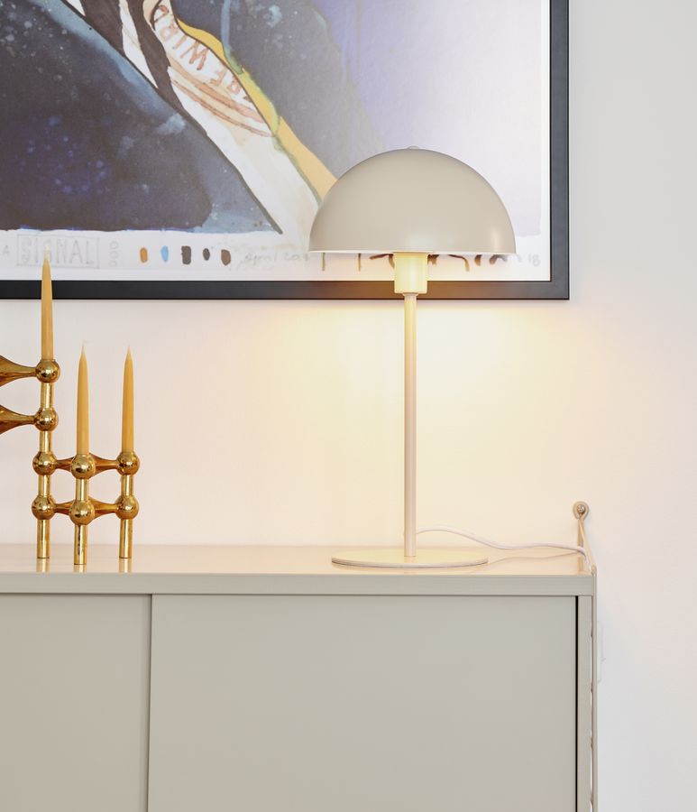 Ellen , Tischleuchte, Beige - E14, IP20, max.40W