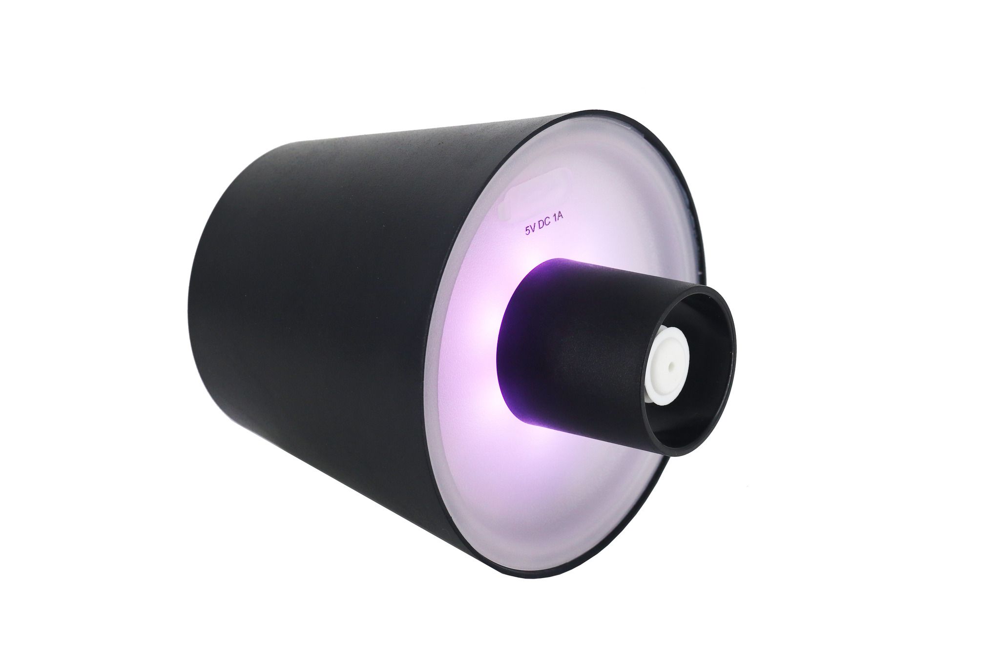 Akku Tischleuchte Wine Bottle USB-C GINI Schwarz - IP54, RGBW, 250lm
