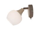 Wandleuchte  MONACO  H: 18cm beige - IP20, E14, Beige