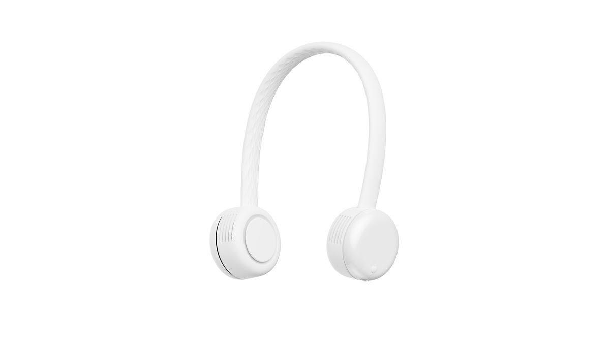 EFANO Nackenventilator AF350 weiss - 1800mAh, inkl. USB-C Kabel, wiederaufladbar