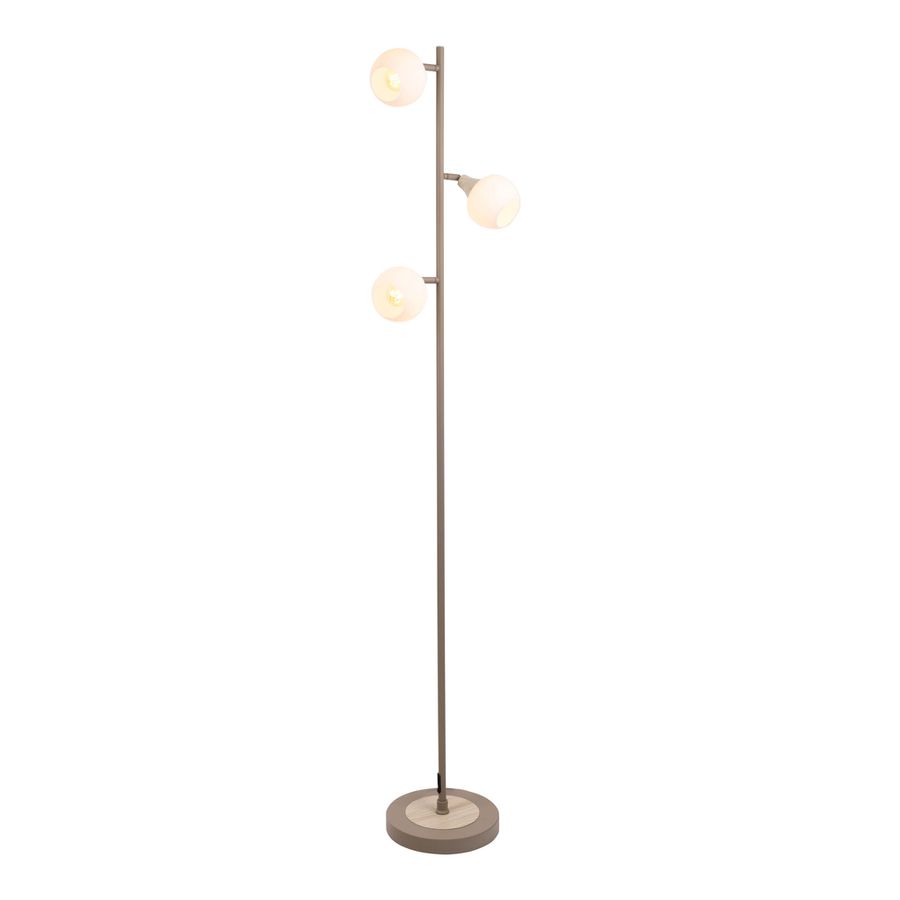 3er Stehleuchte  MONACO  H: 150cm beige - IP20, E14, Beige