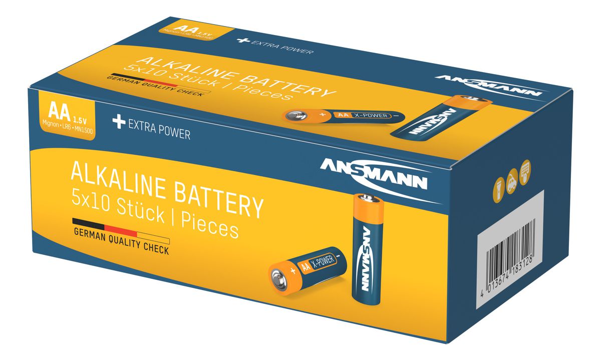 X-Power Alkaline Batterie Mignon AA / LR6 50er Karton - 50er Box