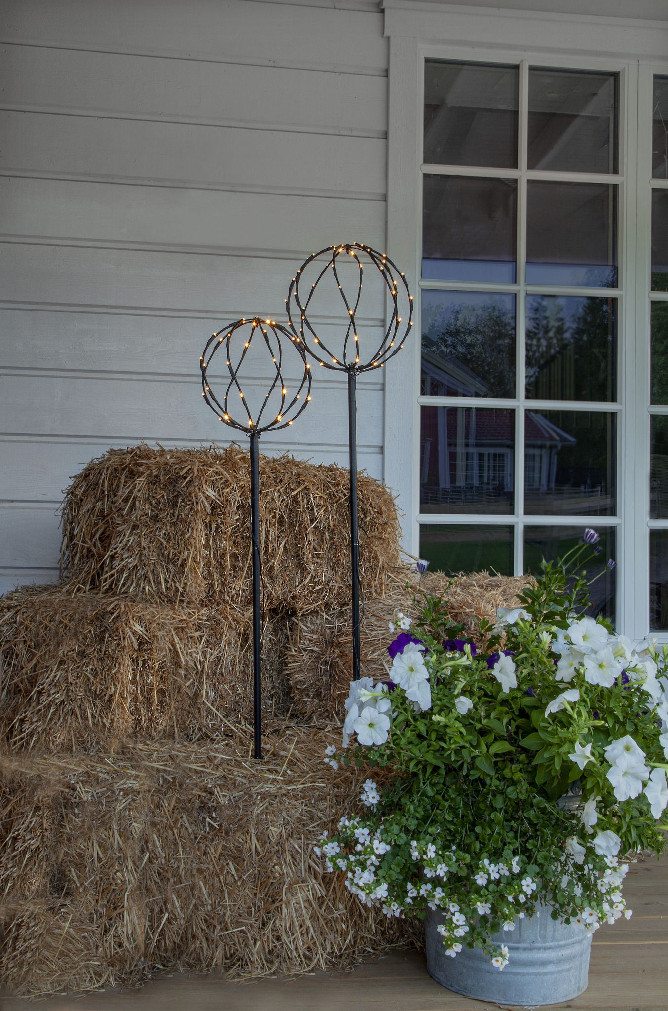 Outdoor Decoration Sphere - IP44, Warmweiss, 96 LED's