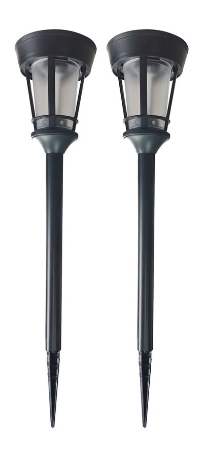 2x Solarfackel Flamme, Solarpanel: 2 V/0,3 W, Dauerlicht + Flamme, LED chip 16Stk. 2835SMD, 1,2V 300 - 2x Solarfackel Flamme, Solarpanel: 2 V/0,3 W, Dauerlicht + Flamme, LED chip 16Stk. 2835SMD, 1,2V 300