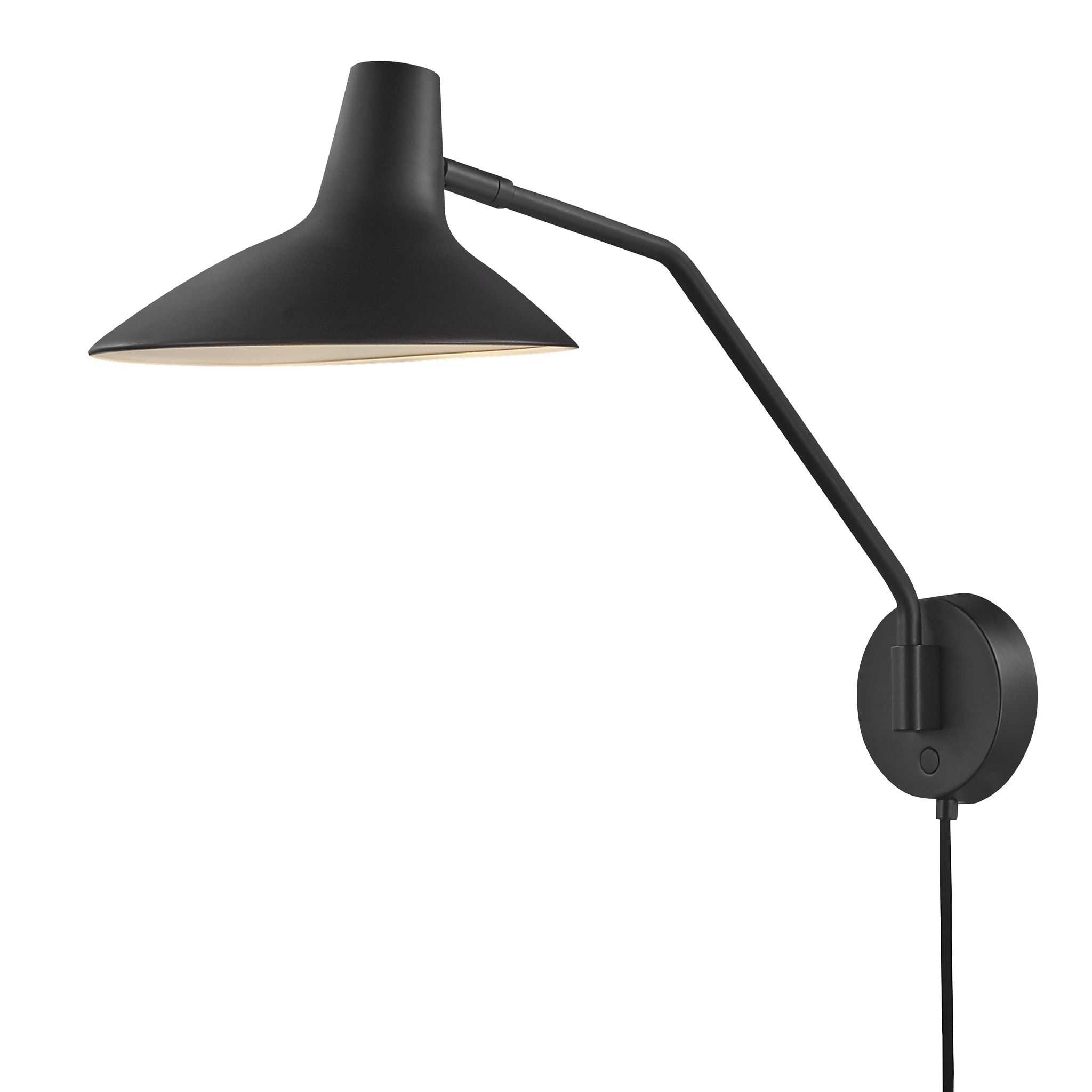 Darci, Wandleuchte, Schwarz - IP20, E14