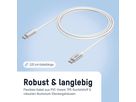 USB Typ-C zu Typ-C Daten und Ladekabel 120 cm - USB Typ-C zu Typ-C Daten und Ladekabel 120 cm