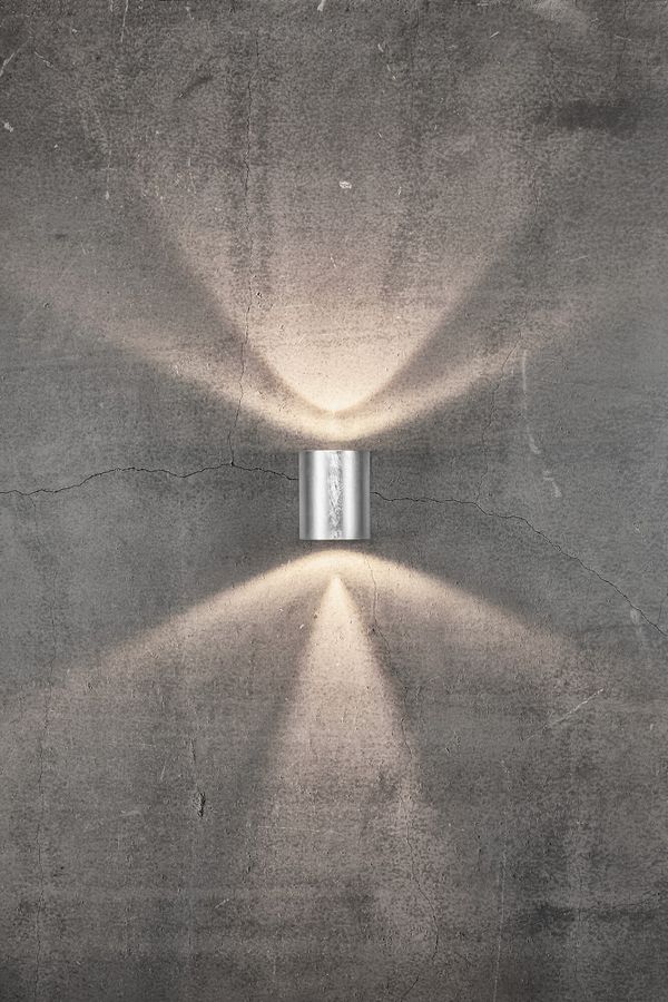 Canto 2, Wandleuchte, Verzinkt - 2X5W LED, 2700K, IP44, 230V