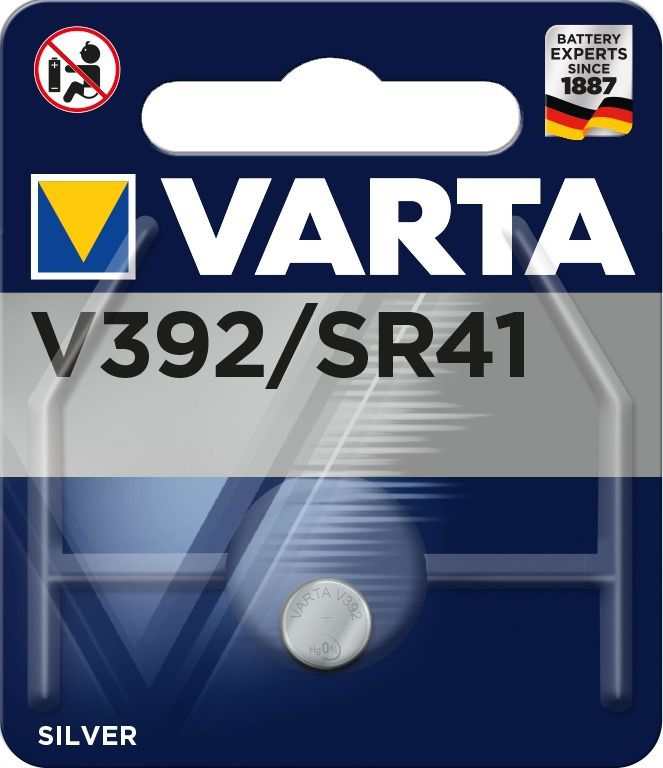 VARTA Knopfzelle Batterie V392 / LR41 / 384 - 1er Blister