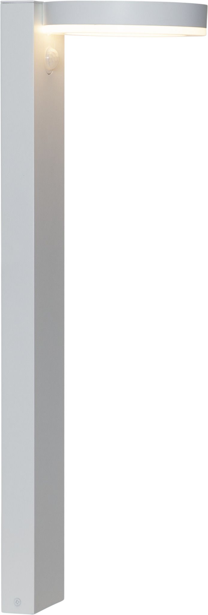 Solar-Wegleuchte VIDI - 3.7V DC, 0.8W, 500/70lm, 3000K, IP, weiss, Bewegungs-/Dämmerungsensor, L=160mm, B=210mm, H=600mm