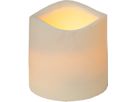 LED candela di plastica Paul - Outdoor, Beige, 7.5cm Höhe, Timerfunktion