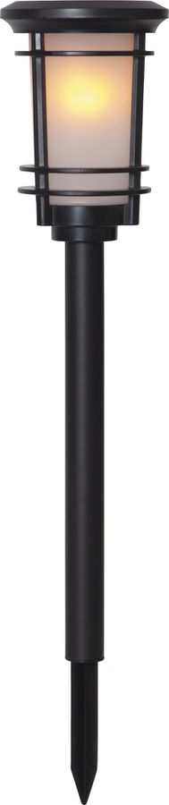 Solar Pollerleucht Flame - Schwarz, Lichtfarbe Gelb