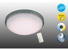 LED Wand u. Deckenleuchte Catania mit Kristalleffekt d:29cm - LED fest verbaut, 2700-6500K, warm-kaltweiss