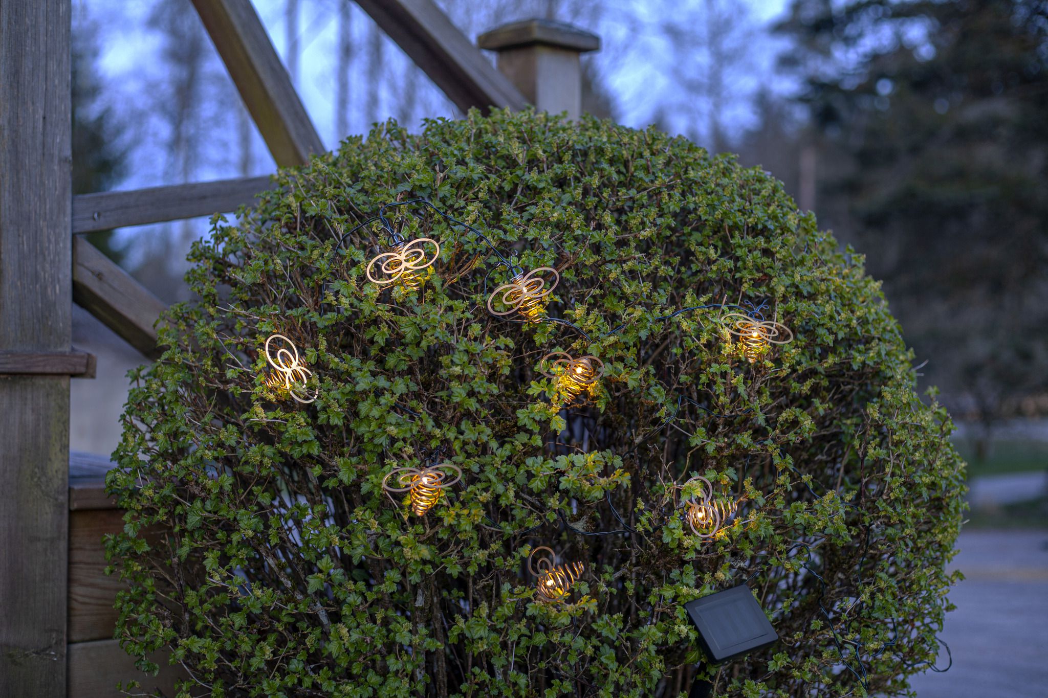 Solar Lichterkette Wings - IP44, Warmweiss, 8 LED