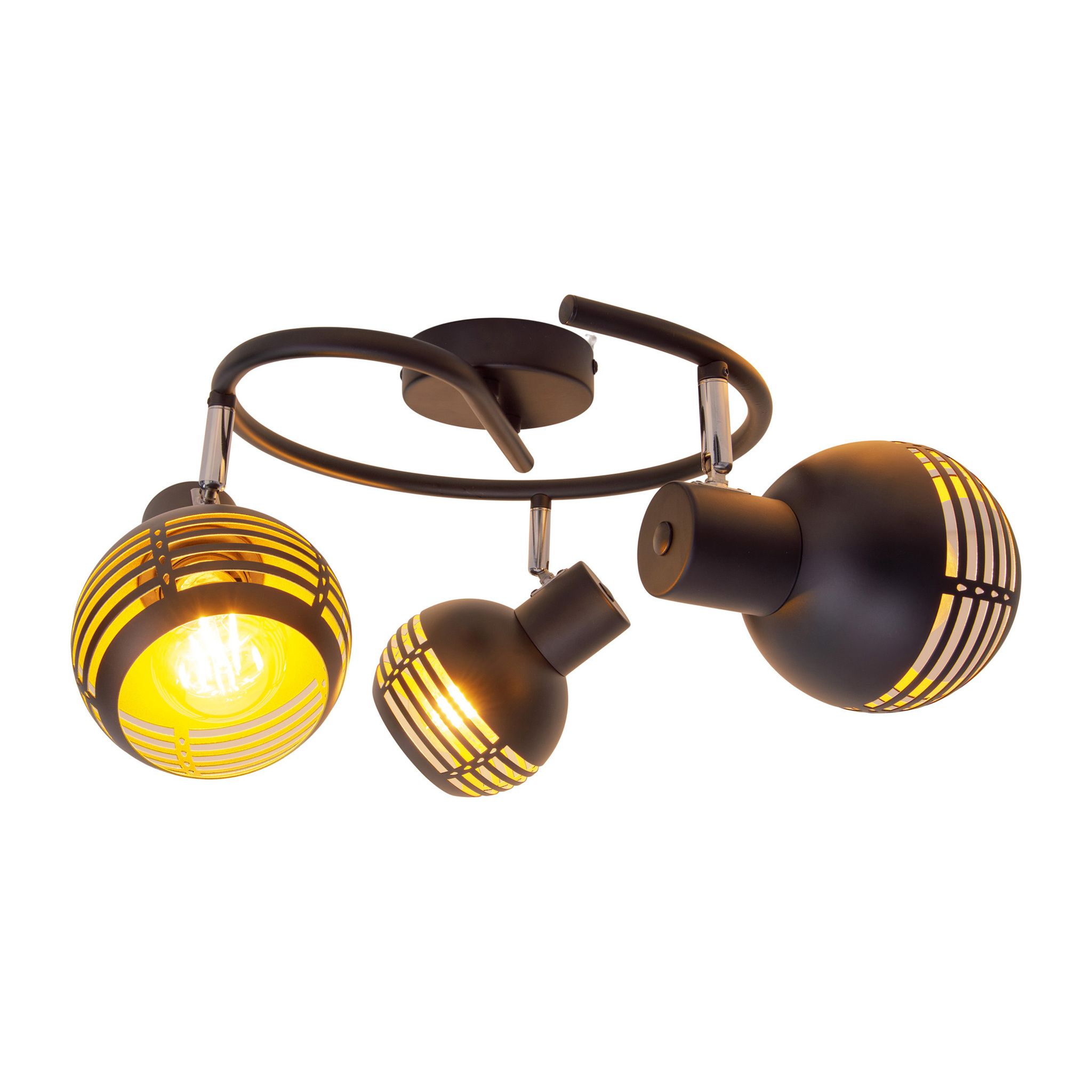 3er Deckenleuchte Spot Casco - E27, IP20