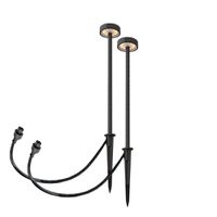 24V Erdspiess Wegleuchte Duopack - 24V DC, 2x1.5W, 2x150lm, 3000K, IP65, anthrazit