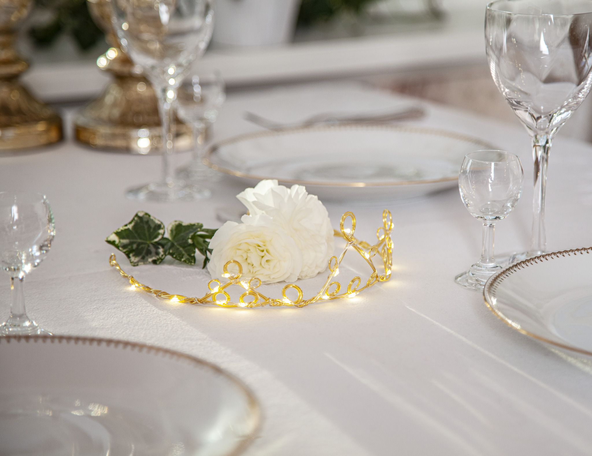 Indoor Deco Diadem - IP20, Warmweiss, Messing
