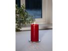 LED Pillar Kerze Flamme Flow - Indoor, Rot, 17.5 cm höhe, Timerfunktion