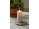 Bougie LED en plastique M-Twinkle - Outdoor, Weiss, 11.5cm Höhe, Timerfunktion