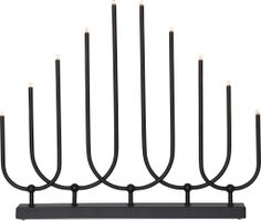Kerzenleuchter Novum - IP20, Schwarz, Warmweiss