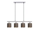 Esstischleuchte MARON G - E14, max. 4x40W, IP20, nickel + braun + gold, nicht dim., exkl. Leuchtm., L=724mm, B=120mm, H=1400mm