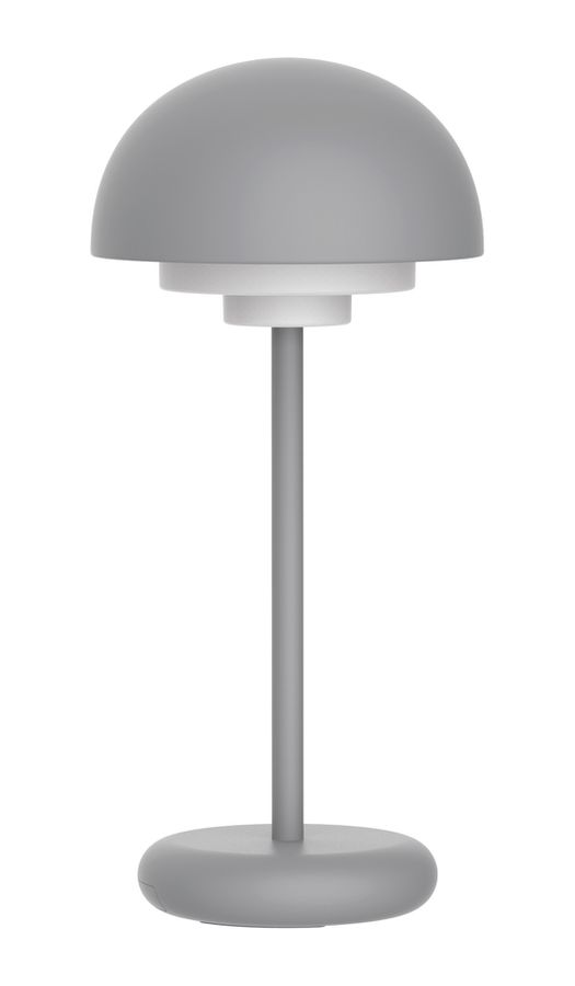 Akku Tischleuchte USB-C MALINA Grau - IP44, Warmweiss, 180lm