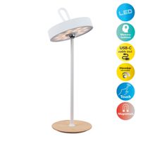 LED-Akku-Tischleuchte ELLI weiß - LED-Modul, 3W, IP20