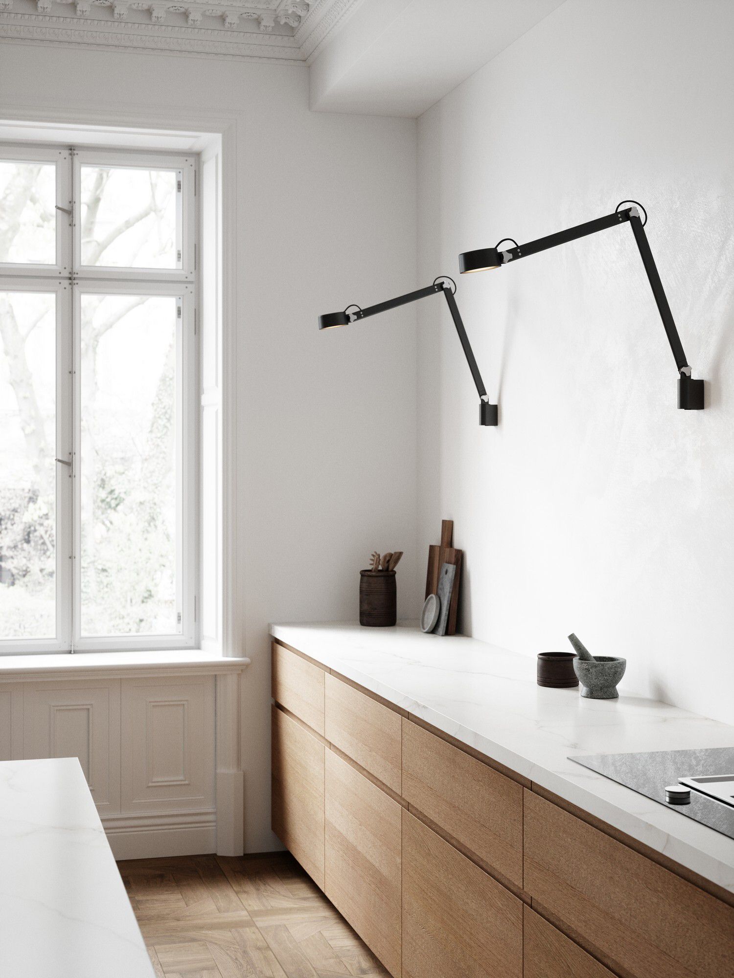 Nobu, Tischleuchte, Schwarz - LED-Modul 9W, 600lm, IP20