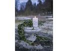 LED Memorial Kerze Flamme Heart - IP44, Warmweiss, 1 LED