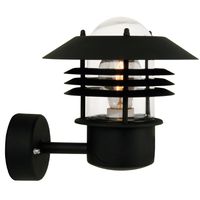 Vejers, Wandleuchte, Schwarz - E27, max. 60W, IP54