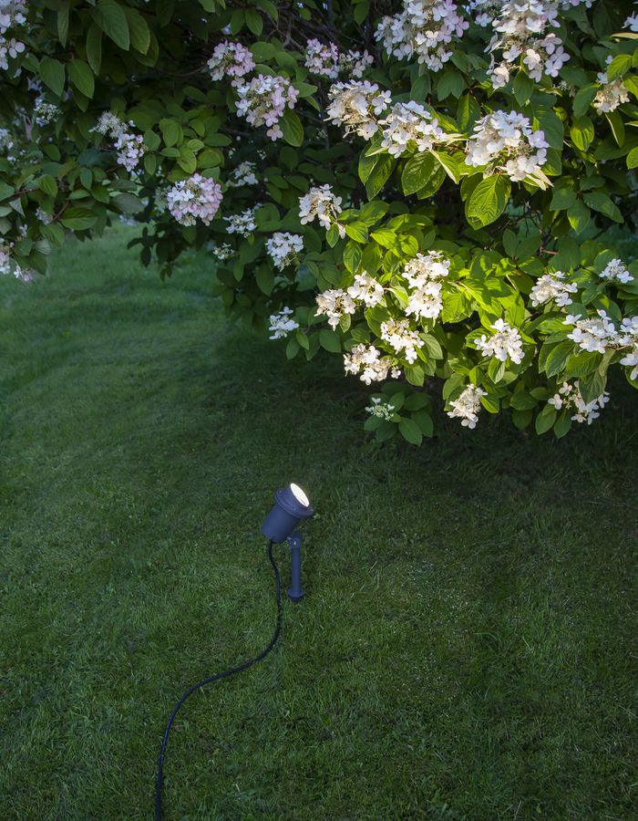 Outdoor Decoration Spotlight Focus - IP44, GU10, Schwarz