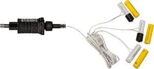 Battery Eliminator 2 x AA - Indoor, Schwarz, 2cm Höhe, keine Timerfunktion