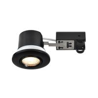 Einbaudownlight UMBERTO - GU10 (exkl.), max. 7.5W, IP44, schwarz, optional (Leuchtmittel), D=79mm, B=96mm, H=66mm, BL=76mm