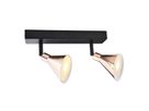 2er LED-Wand-u. Deckenspot Copper - LED fest verbaut, 3000K, warmweiss