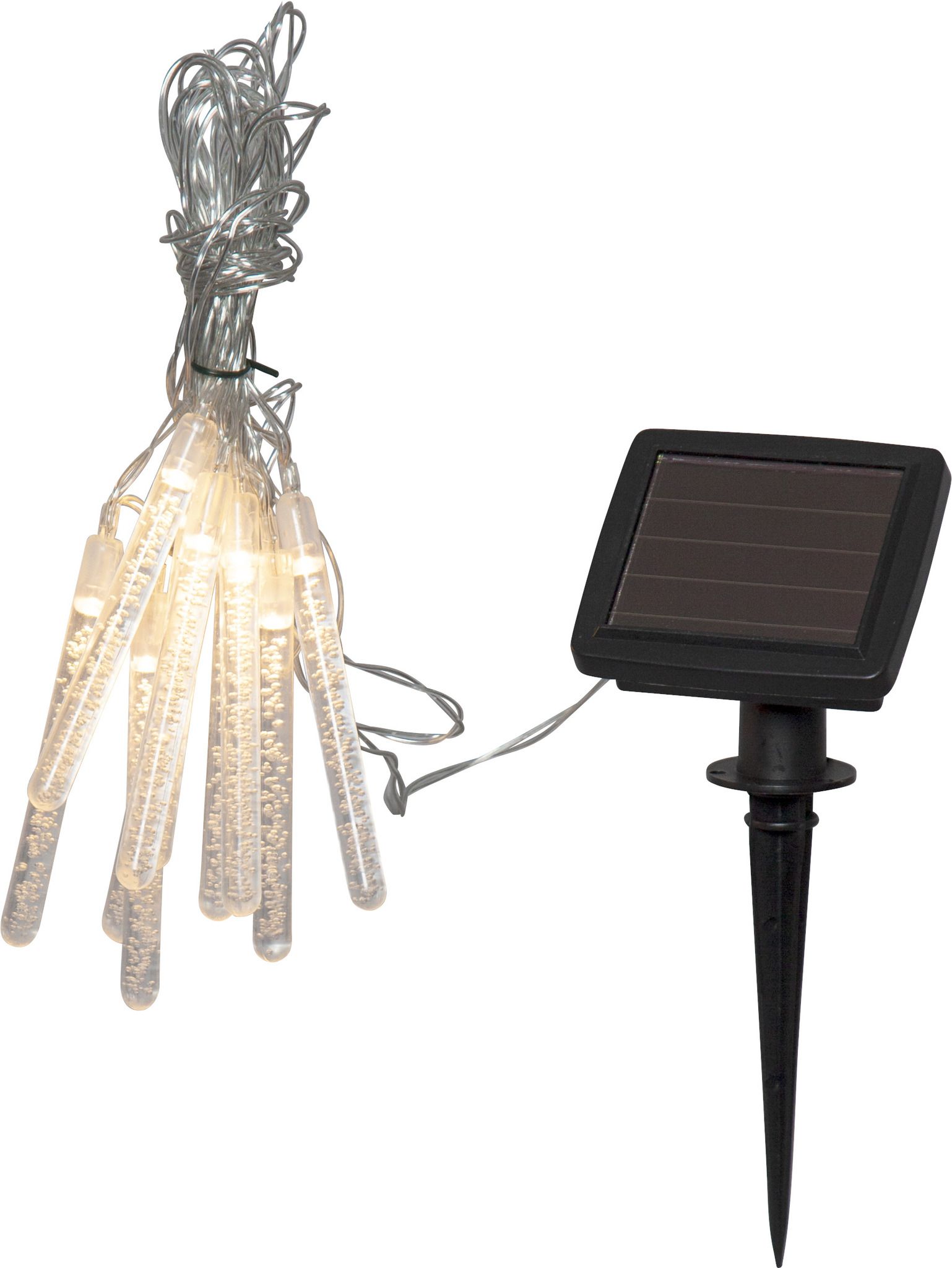 Solar Lichterkette Bubbly Light-chain - IP44, Warmweiss, Dämmerungssensor