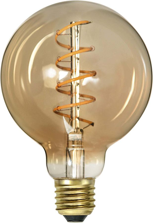 LED Leuchtmittel E27 G95 Decoled Spiral Amber - E27, 150Lm, 2000K, 3.2W, 220-240V AC
