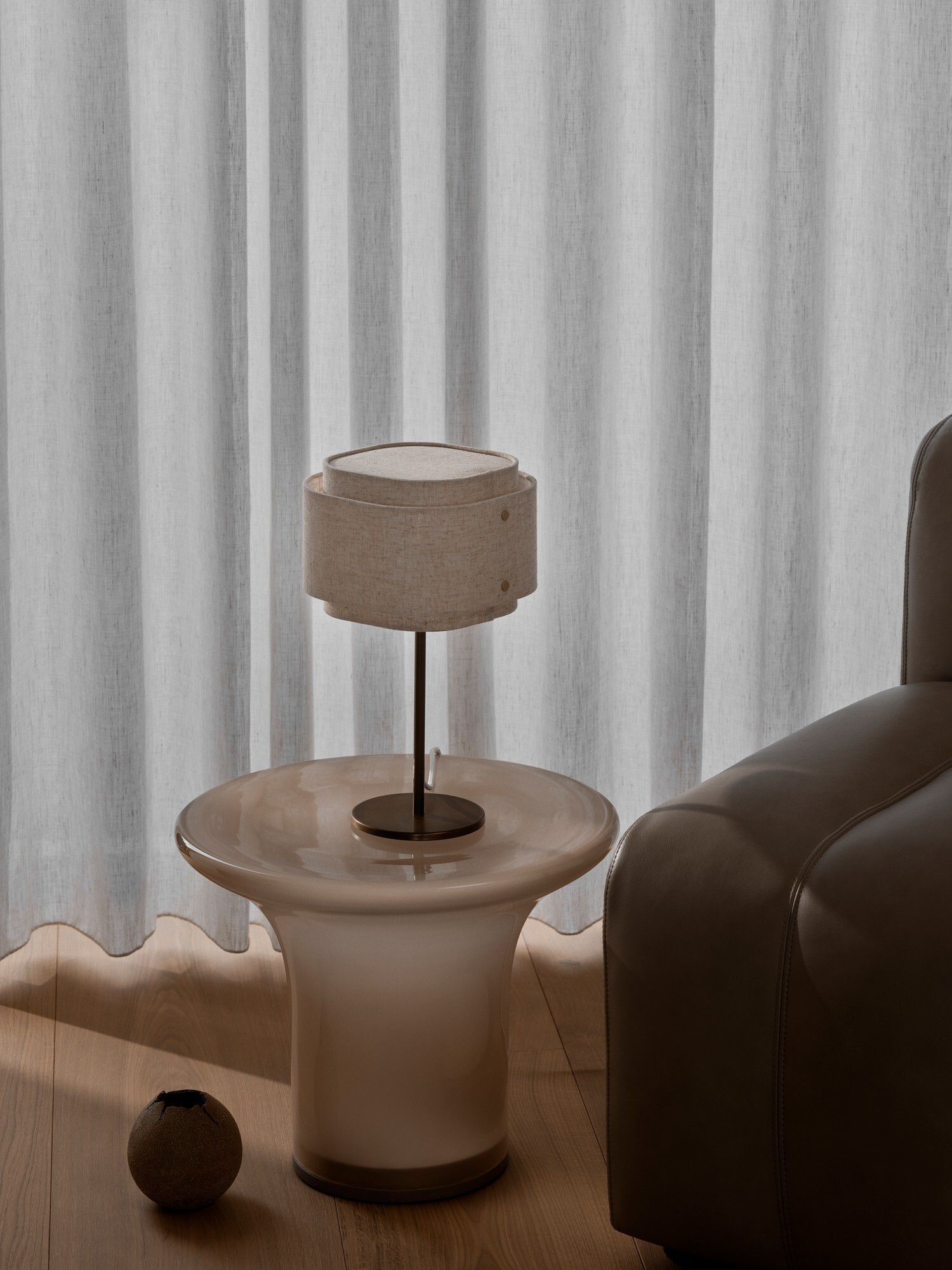 Tischlampe Takai Beige - E27, IP20, 230V