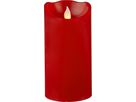 LED Pillar Kerze M-Twinkle - Indoor, Rot, 15cm Höhe, Timerfunktion
