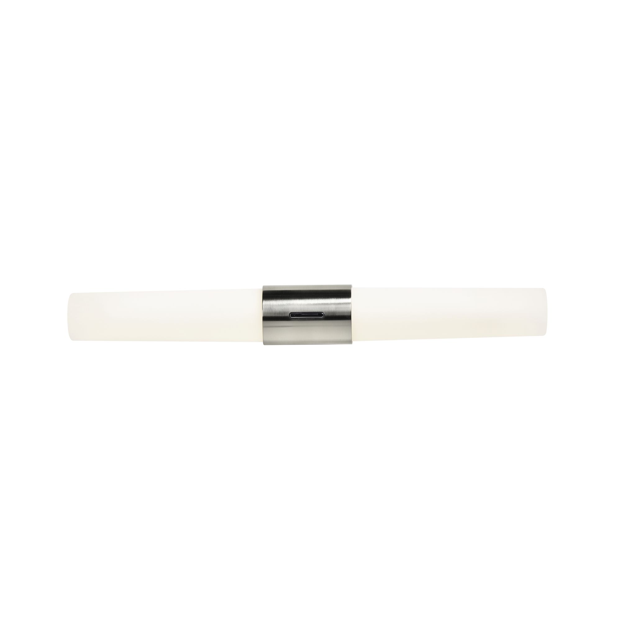 Helva,  Doppel- Wandleuchte, Nickel - LED Modul, 9W, IP44