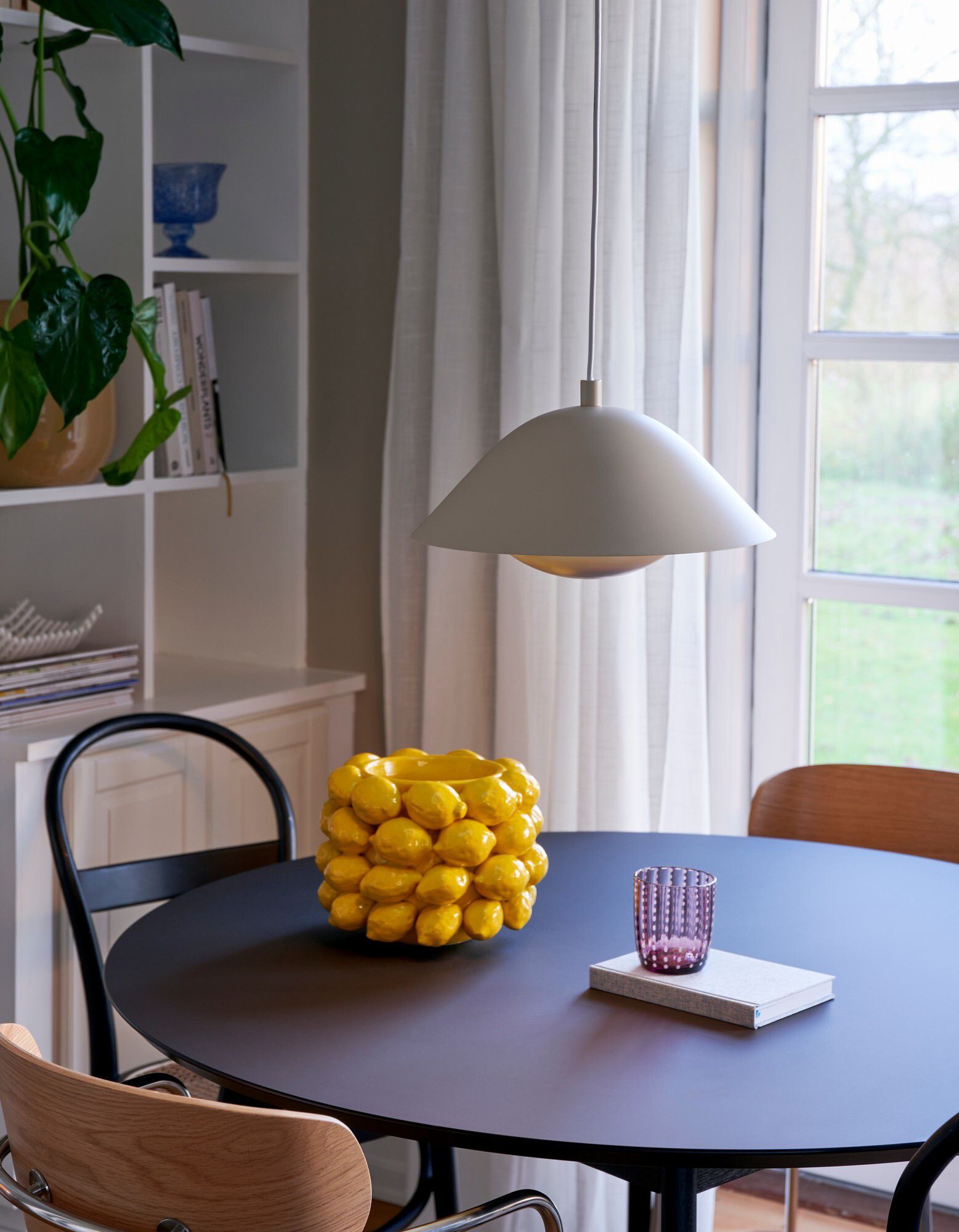 Pendelleuchte FREYA 35 - E27, max.40W, IP20, beige, dim. optional, exkl. Leuchtmittel, L=350mm, B=350mm, H=170mm, PL=2000mm