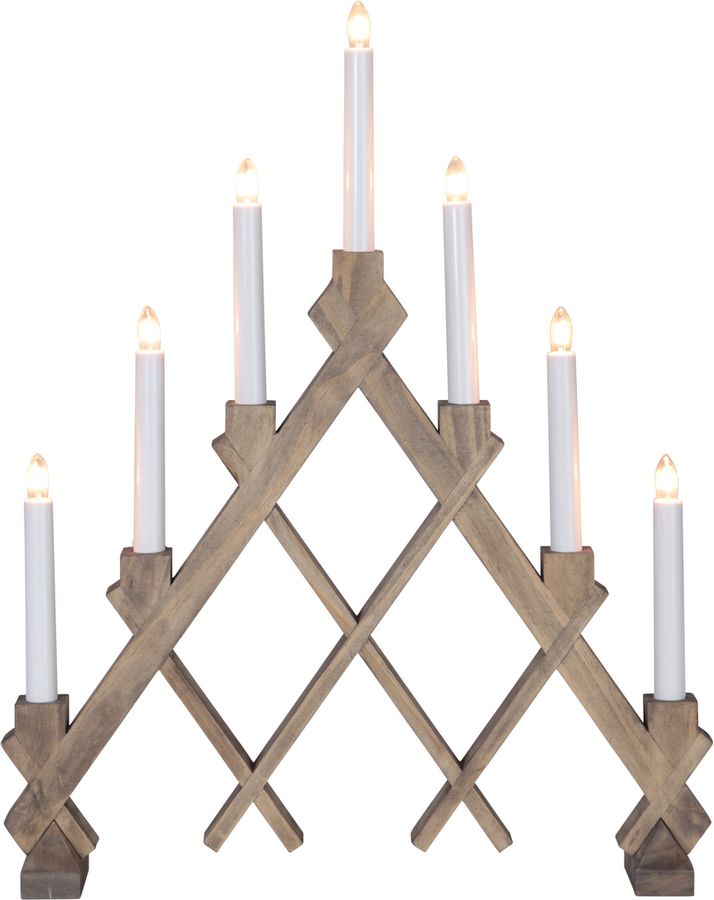 Kerzenleuchter Rut - IP20, Braun, Warmweiss